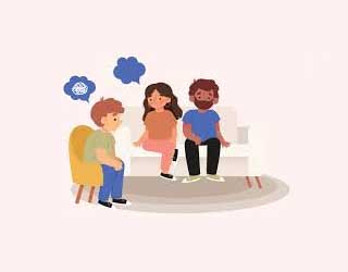 Parent and teenager having a meaningful conversation, showing trust and connection